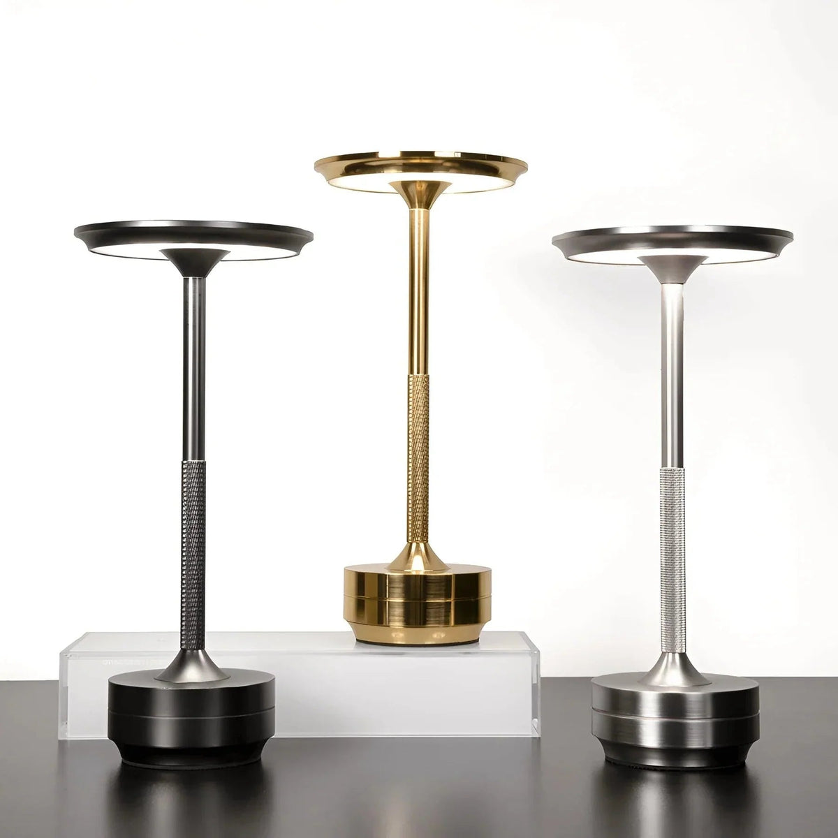 Bedside Lamp Wireless Charging Aluminum Ambient Lighting
