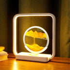 Bedside Sand Art Lamp Flowing Sand & Wireless Charging
