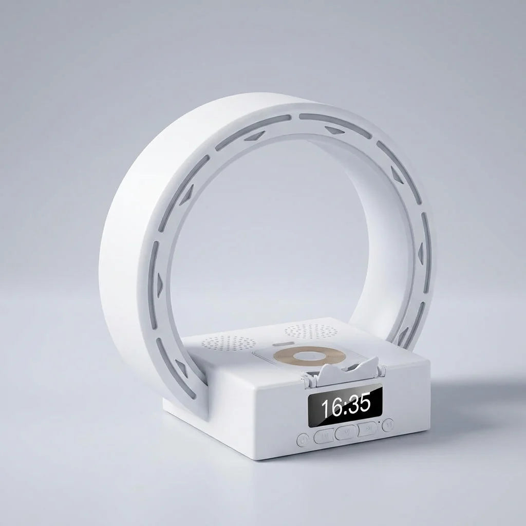 Bedside Speaker Wireless Charging & Bluetooth Rechargeable Battery
