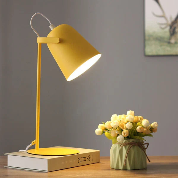 Bedside Table Lamp Macaron Pastel Iron Soft Glow