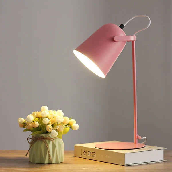 Bedside Table Lamp Macaron Pastel Iron Soft Glow