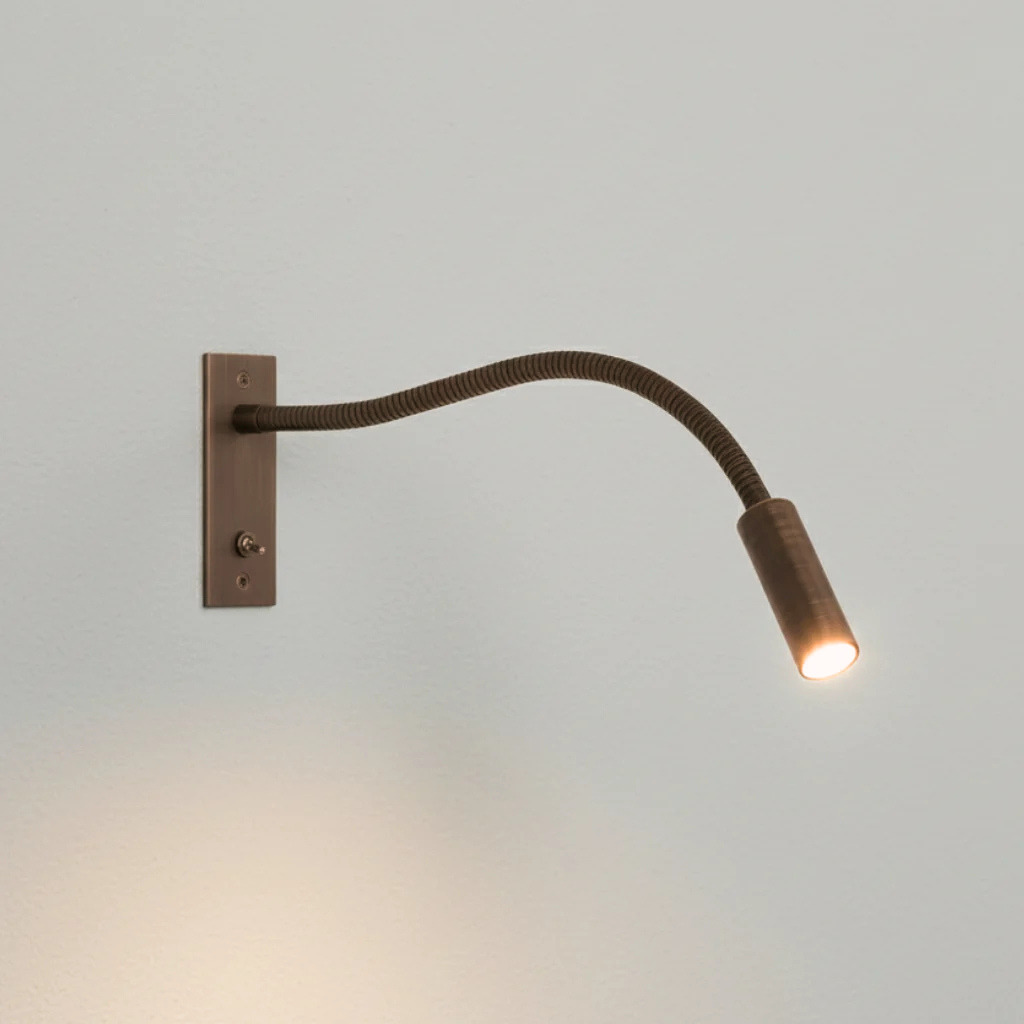 Bedside Wall Sconce Adjustable LED Steel & Aluminum