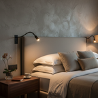 Bedside Wall Sconce Adjustable LED Steel & Aluminum