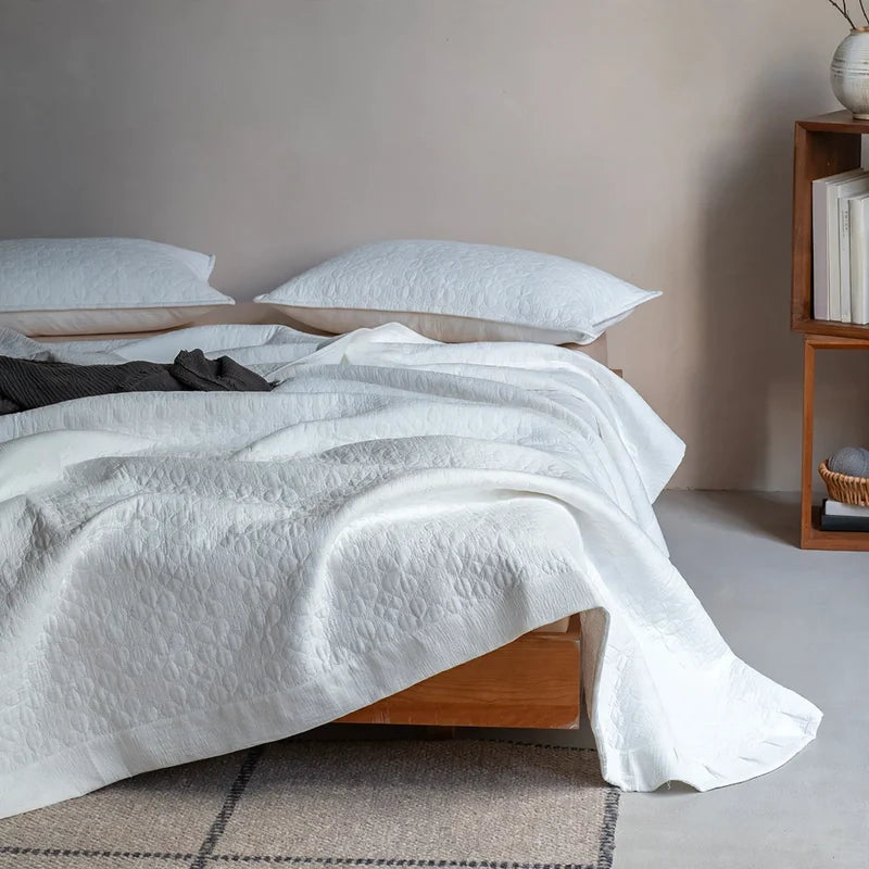 Bedspread Set Pure Cotton Breathable 3-Piece