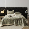 Bedspread Set Satin Floral Jacquard Machine Washable