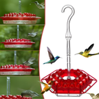 Bee-Resistant Hex-Port Hummingbird Feeder (12–14 oz)