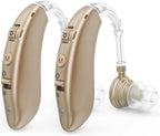 Behind-The-Ear Hearing Aid Rechargeable 80-Hour Digital Noise Reduction