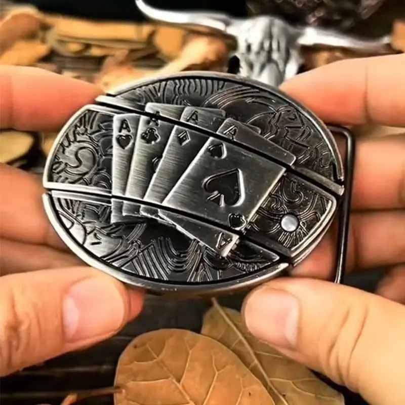 Belt Buckle Hidden EDC Tool Zinc Alloy Universal Fit