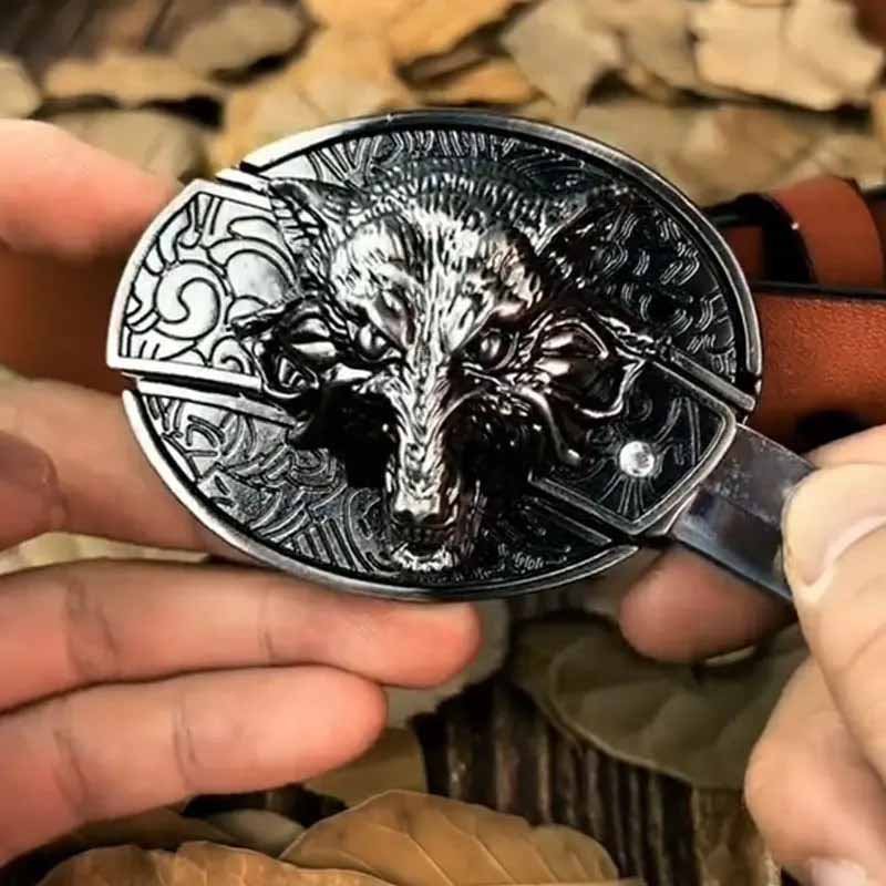Belt Buckle Hidden EDC Tool Zinc Alloy Universal Fit