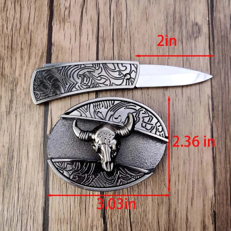 Belt Buckle Hidden EDC Tool Zinc Alloy Universal Fit