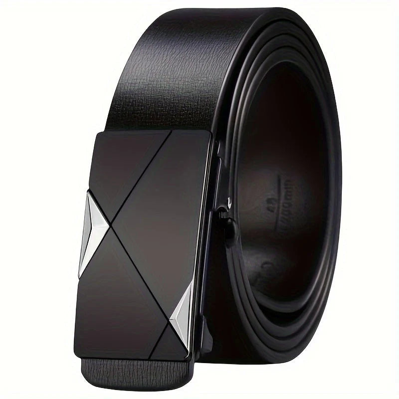 Belt Full-Grain Cowhide Ratchet Buckle Precision Fit