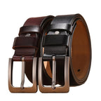 Belt Genuine Leather Adjustable Fit Metal Pin Buckle
