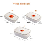 Bento Container Freshness Timer Lid Airtight & Microwave-Safe