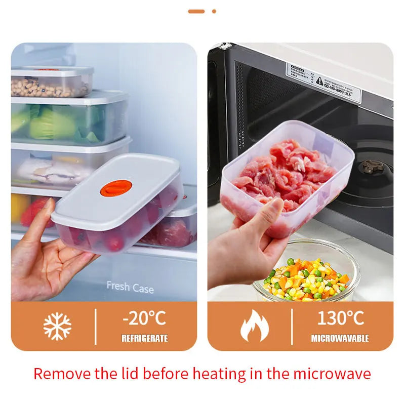 Bento Container Freshness Timer Lid Airtight & Microwave-Safe