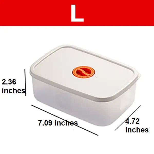 Bento Container Freshness Timer Lid Airtight & Microwave-Safe