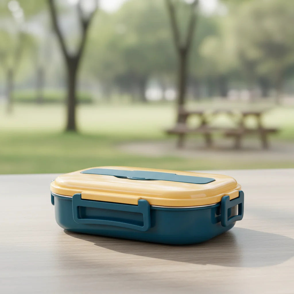 Bento Lunch Box Leak-Proof Stainless Steel Divided