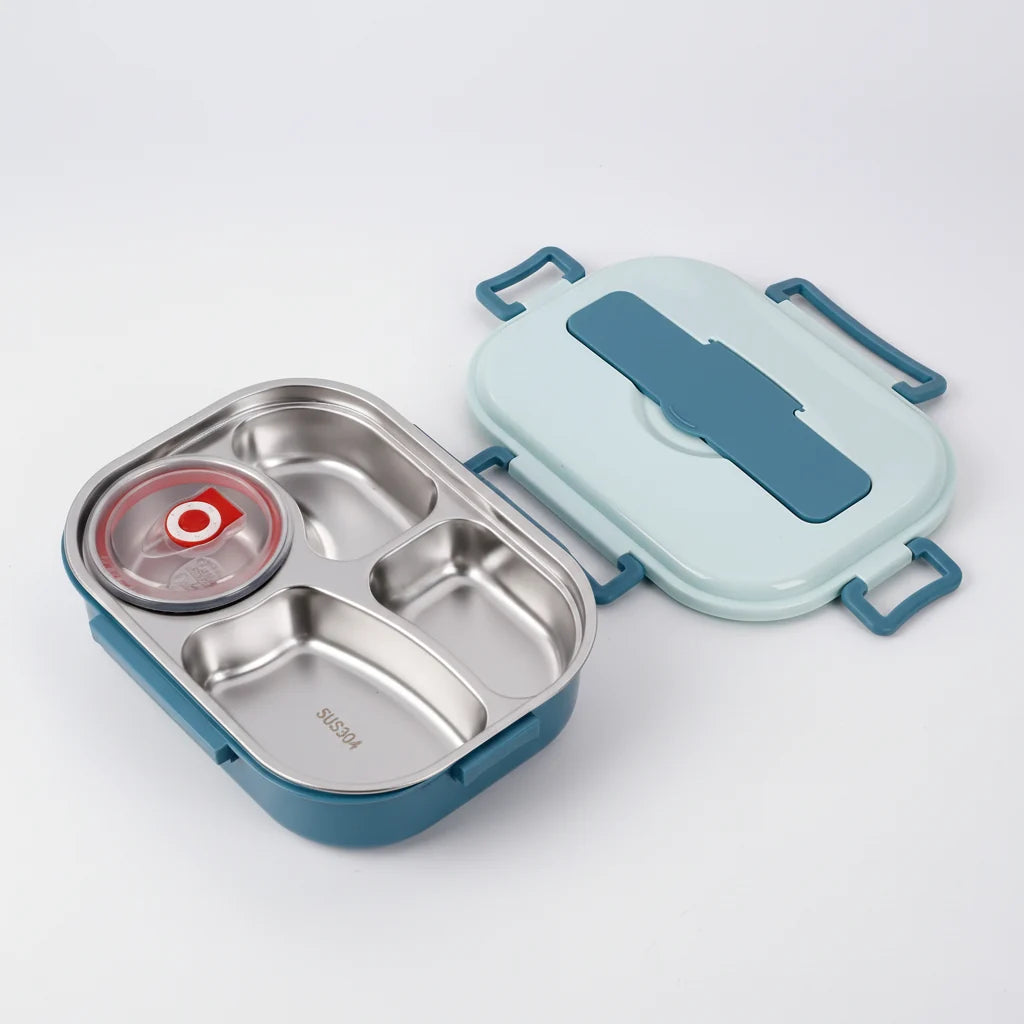 Bento Lunch Box Leak-Proof Stainless Steel Divided