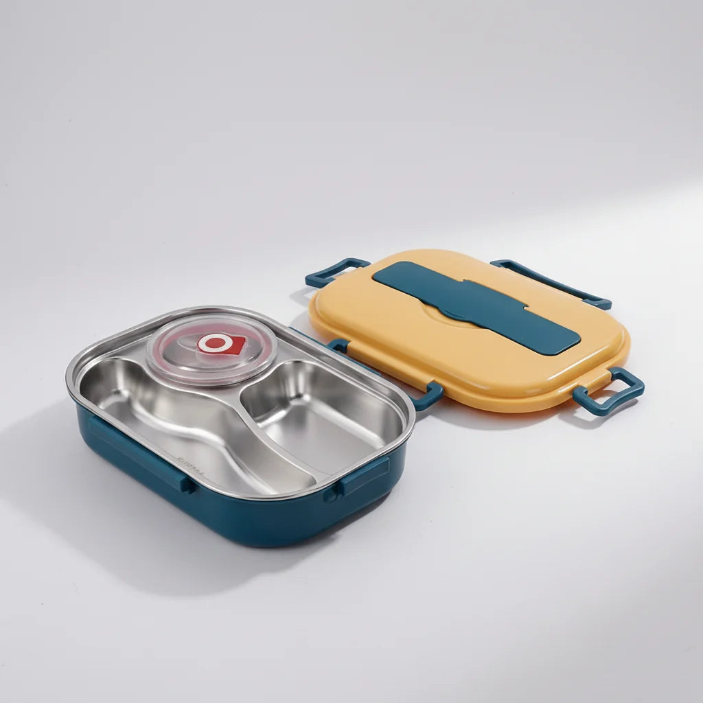 Bento Lunch Box Leak-Proof Stainless Steel Divided