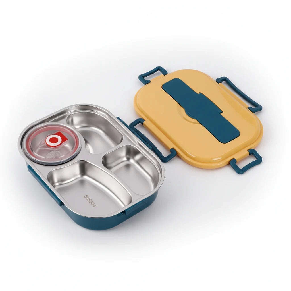 Bento Lunch Box Leak-Proof Stainless Steel Divided