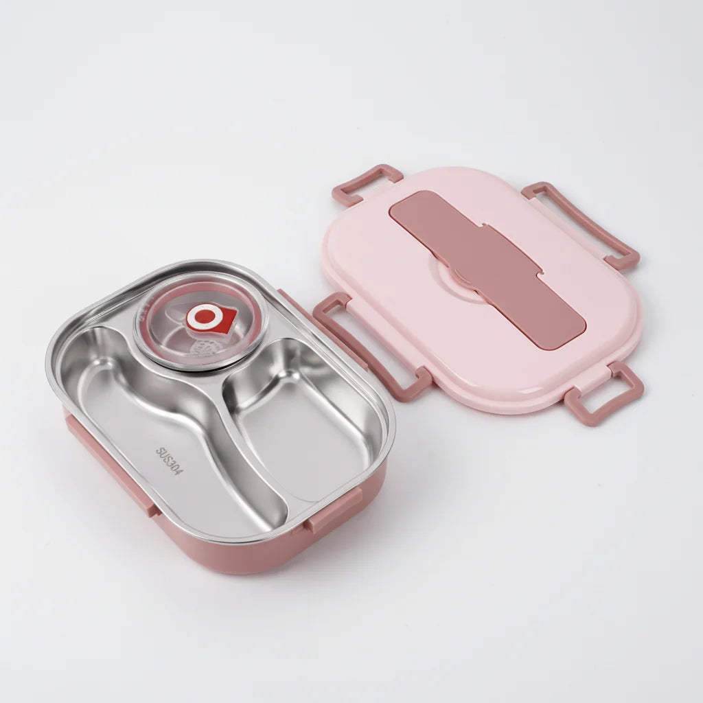 Bento Lunch Box Leak-Proof Stainless Steel Divided