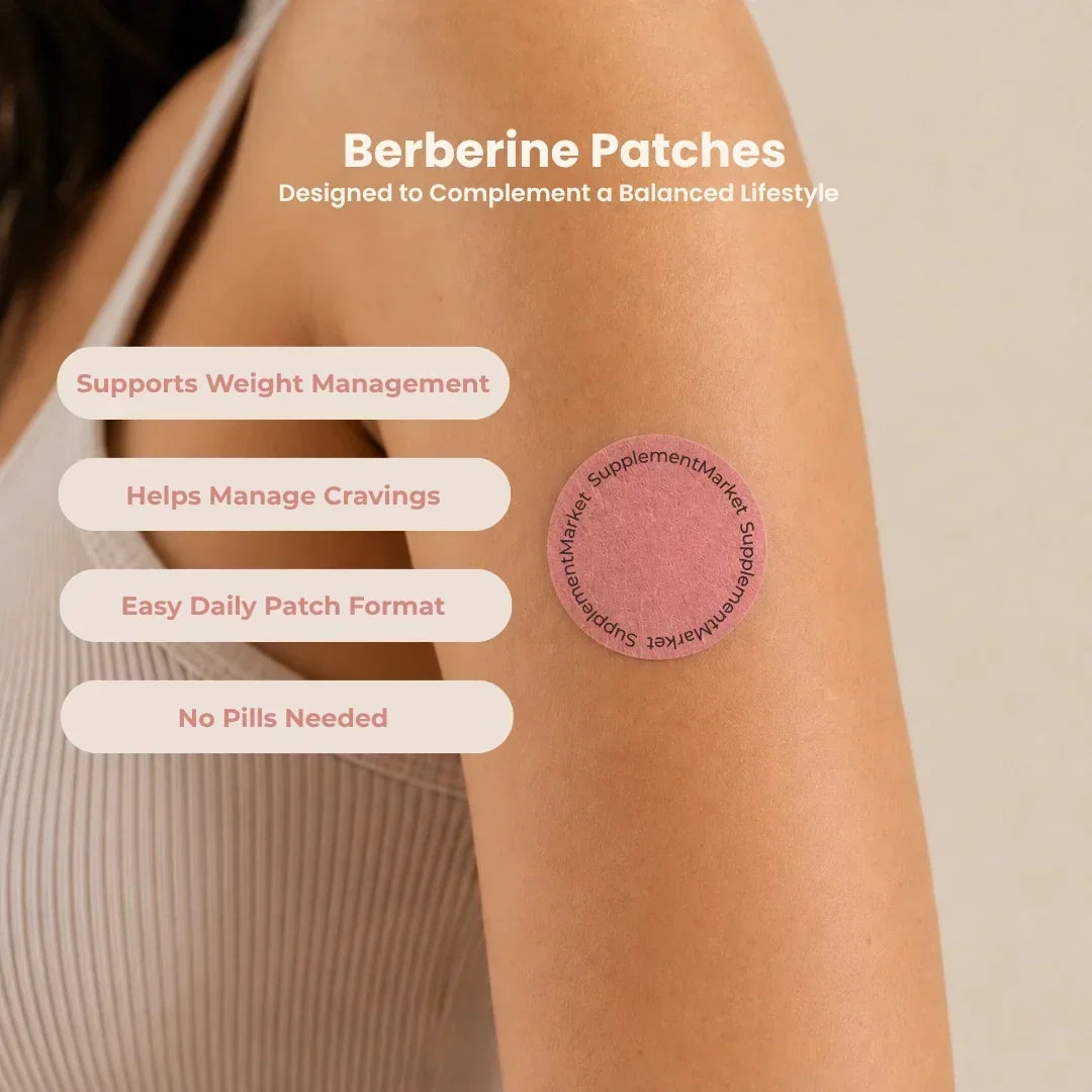 Berberine Patch Time-Release Transdermal Up to 8 Hours