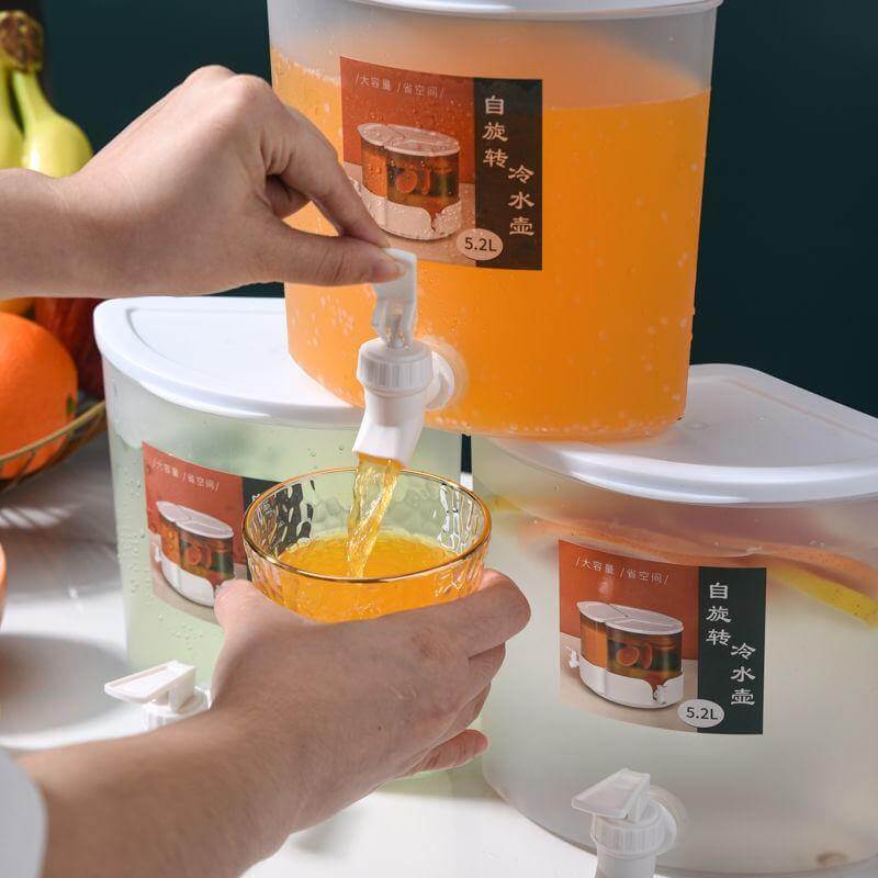 Beverage Dispenser 3-Tap 5.2L 360-Degree Rotating