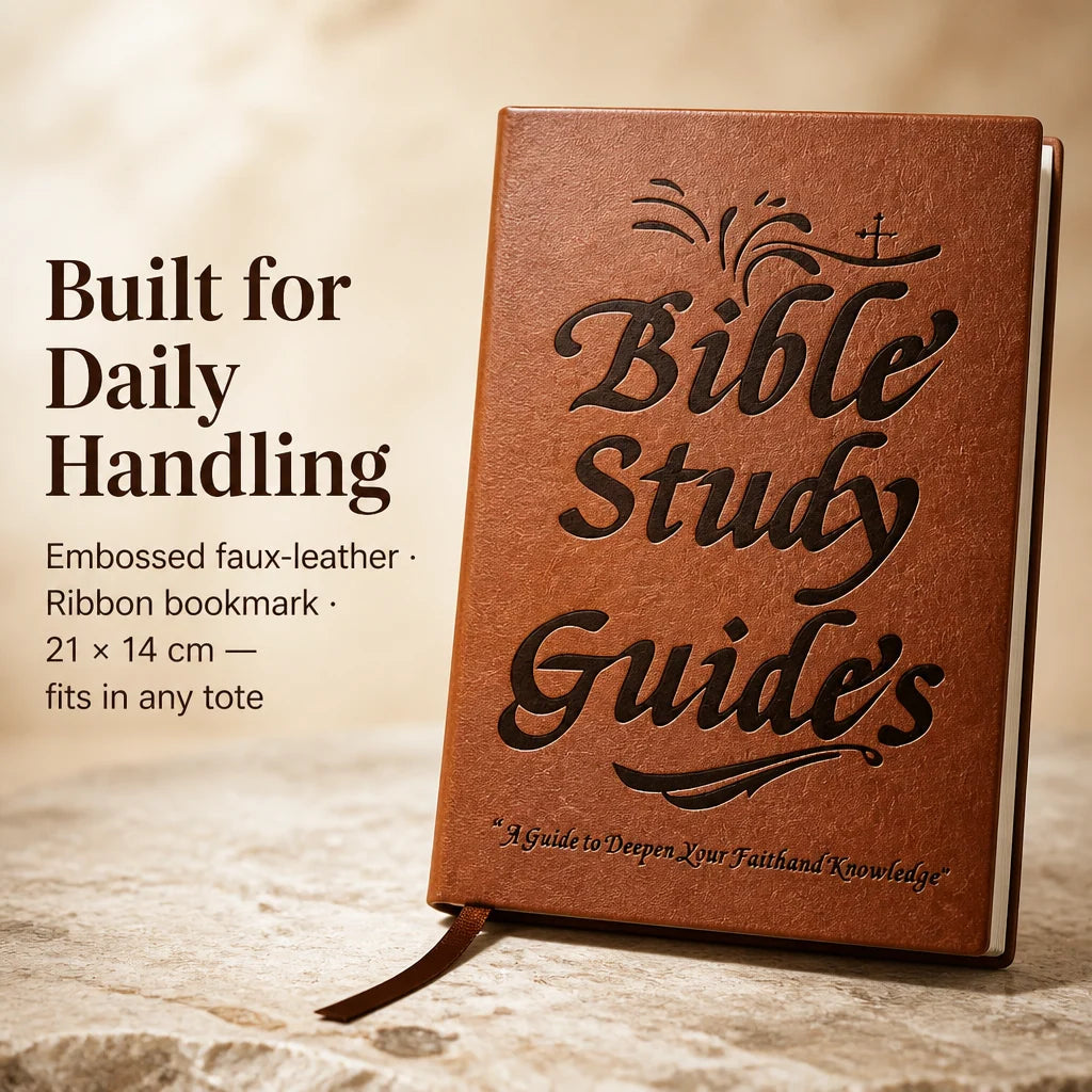 Bible Study Guide Faux Leather Hardcover 66 Books