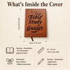 Bible Study Guide Faux Leather Hardcover 66 Books