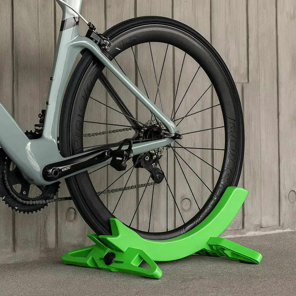 Bicycle Floor Stand No-Lift Roll-In Non-Slip Rubber Feet