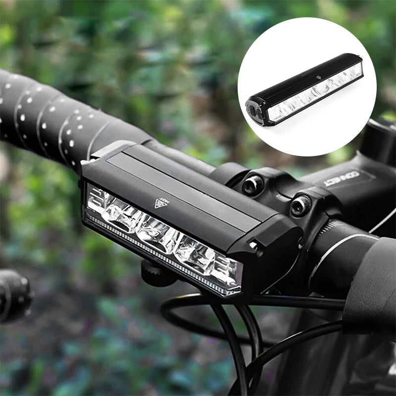Bicycle Front Light 900 Lumens Wide Beam USB Rechargeable