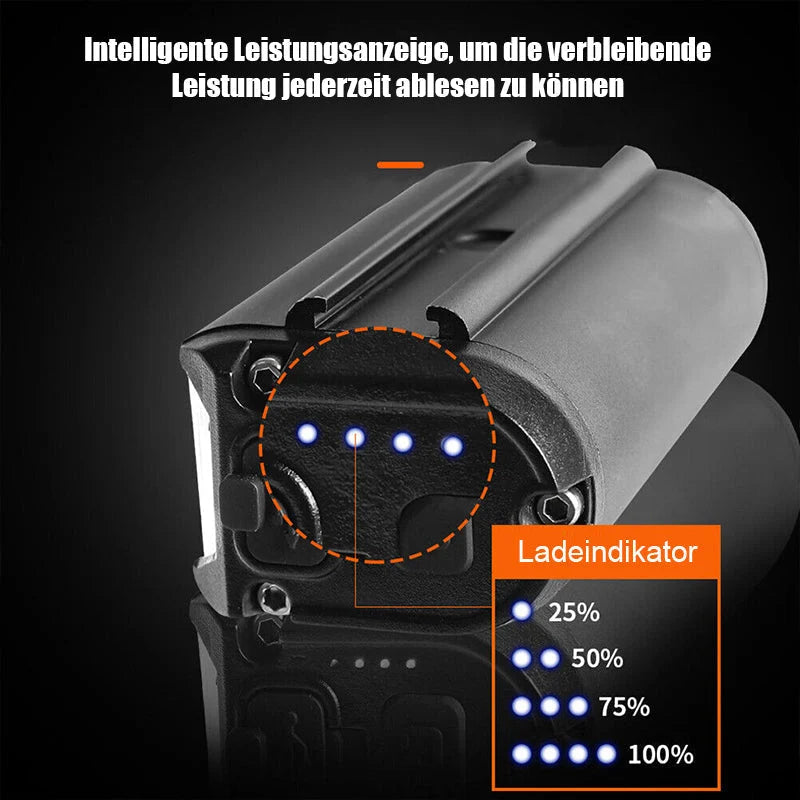 Bicycle Front Light 900 Lumens Wide Beam USB Rechargeable