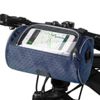 Bicycle Handlebar Bag Touch-Compatible Phone Pocket Water-Resistant Adjustable Straps