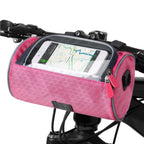 Bicycle Handlebar Bag Touch-Compatible Phone Pocket Water-Resistant Adjustable Straps
