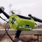 Bicycle Handlebar Bag Touch-Compatible Phone Pocket Water-Resistant Adjustable Straps