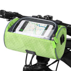 Bicycle Handlebar Bag Touch-Compatible Phone Pocket Water-Resistant Adjustable Straps