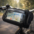 Bicycle Handlebar Bag Touchscreen Window Water-Repellent Nylon Universal Velcro
