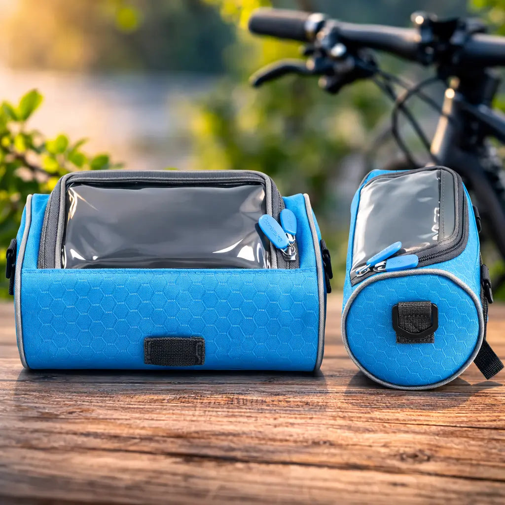 Bicycle Handlebar Bag Touchscreen Window Water-Repellent Nylon Universal Velcro