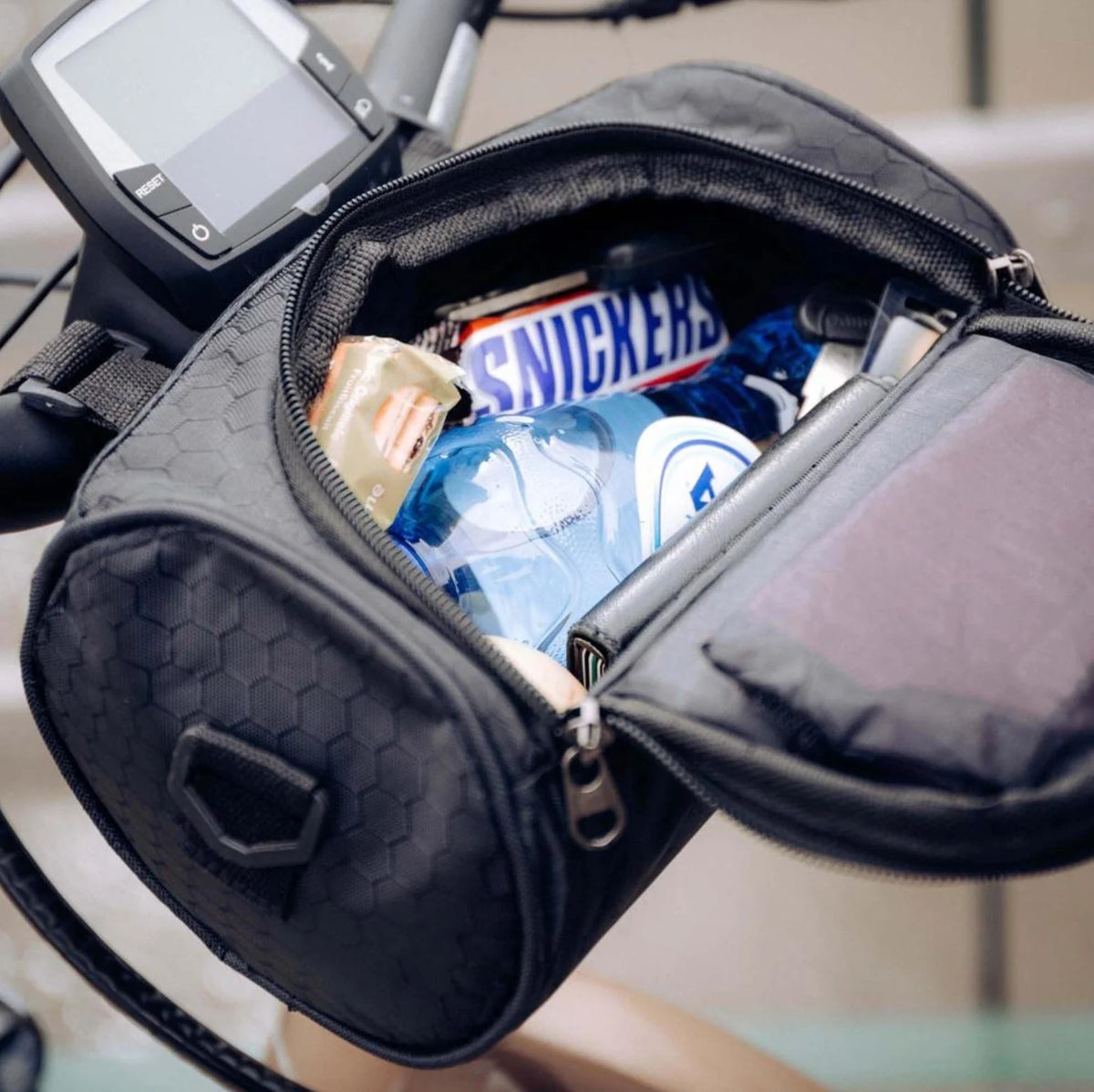 Bicycle Handlebar Bag Touchscreen Window Water-Repellent Nylon Universal Velcro
