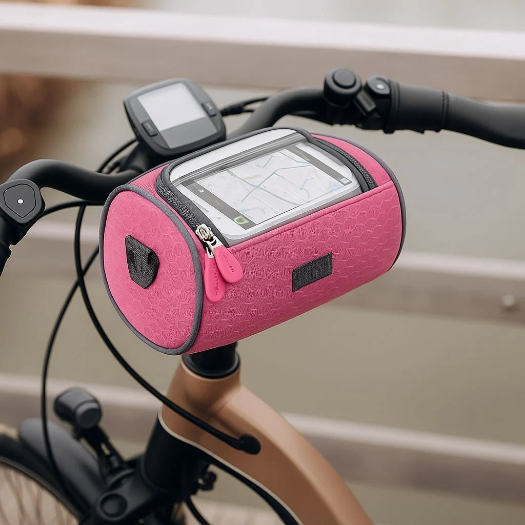 Bicycle Handlebar Bag Touchscreen Window Water-Repellent Nylon Universal Velcro
