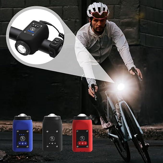 Bicycle Light & Horn 110dB 250 Lumens Rechargeable
