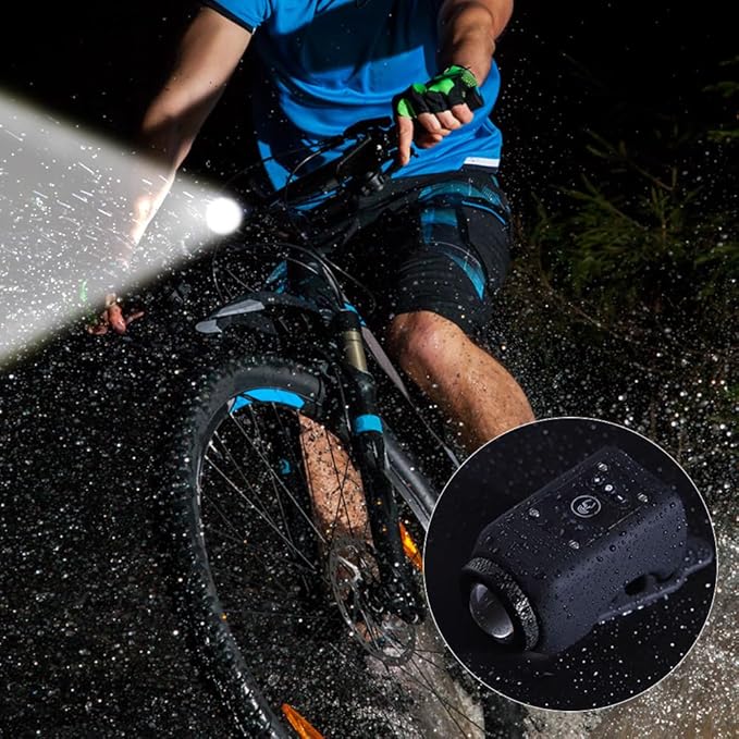 Bicycle Light & Horn 110dB 250 Lumens Rechargeable