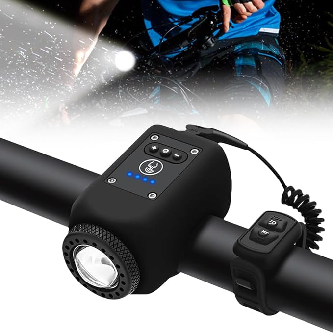 Bicycle Light & Horn Rechargeable 250 Lumens 110 Decibel