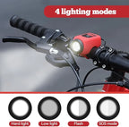 Bicycle Light & Horn Rechargeable 250 Lumens 110 Decibel