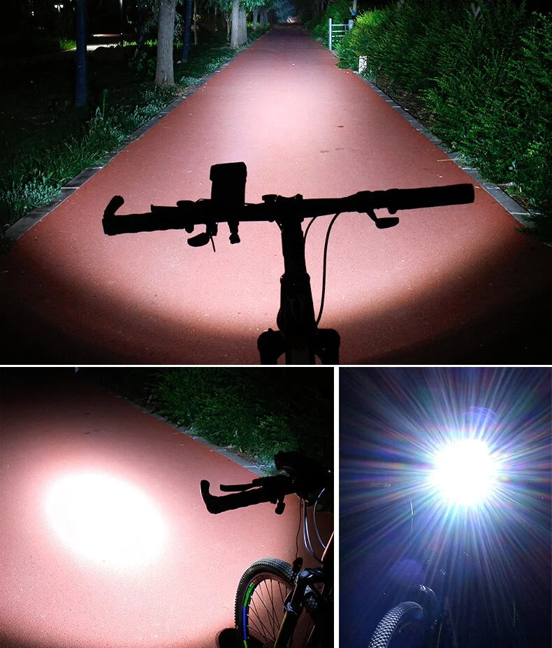 Bicycle Light Phone Holder 400 Lumen 4000mAh Power Bank