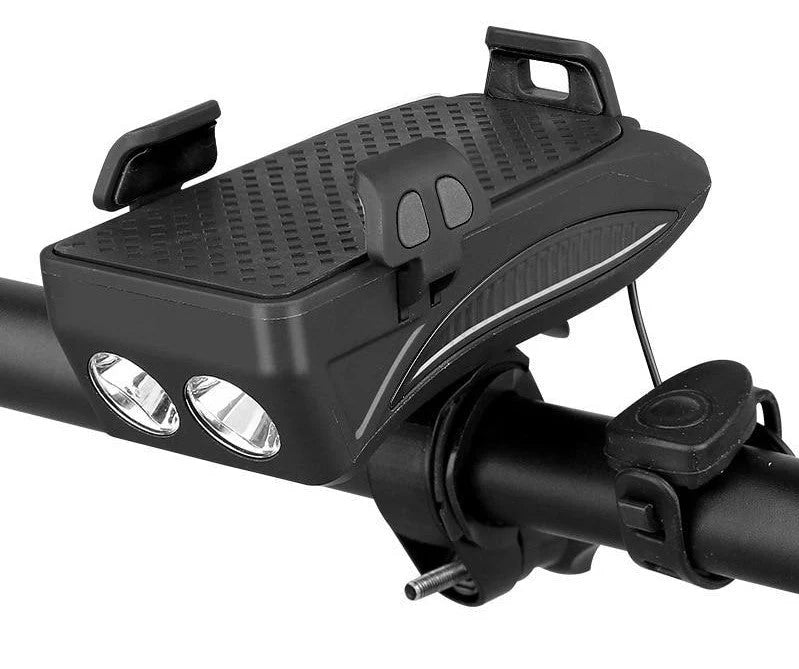 Bicycle Light Phone Holder 400 Lumen 4000mAh Power Bank