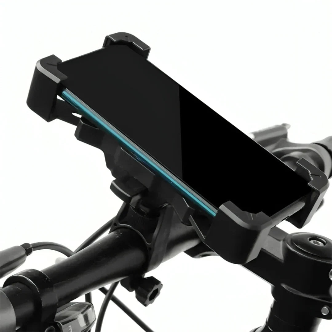 Bicycle Phone Mount 360° Rotation Gravity Clamp Vibration-Resistant