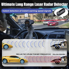 Bicycle Radar Detector Solar-Powered High-Vis LEDs
