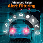 Bicycle Radar Detector Solar-Powered High-Vis LEDs