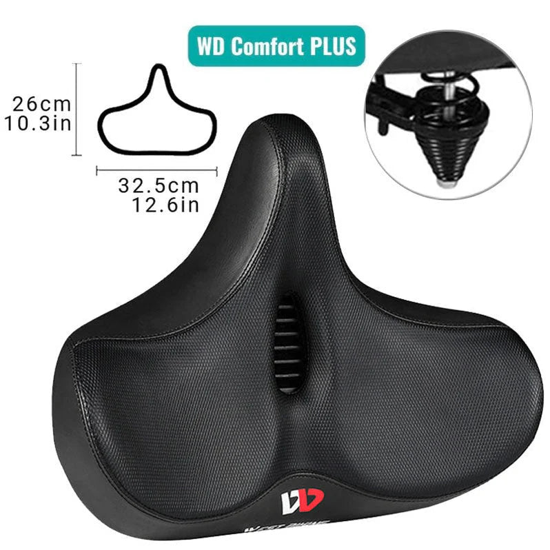 Bicycle Saddle Extra Wide Gel Padded Breathable