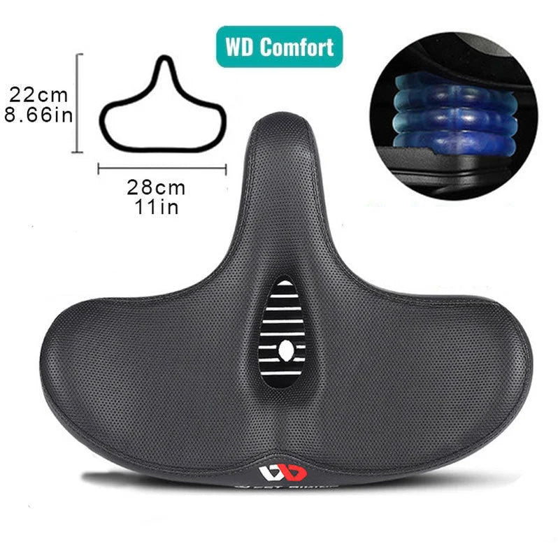 Bicycle Saddle Extra Wide Gel Padded Breathable